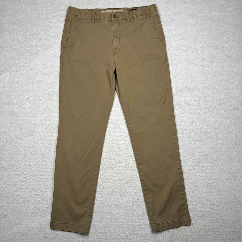 Banana Republic Lived In Chino Pants Beige Khaki Slim Fit Men's Size 34x32